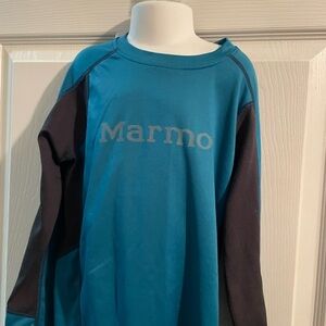 Marmot Kids Teal and Dark Gray Long Sleeve Shirt